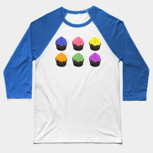 Cupcakes Baseball T-Shirt